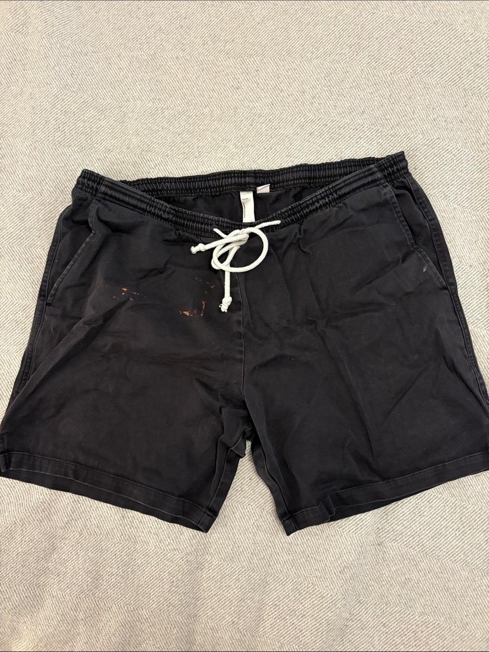 American Apparel Black Athletic Drawstring Shorts